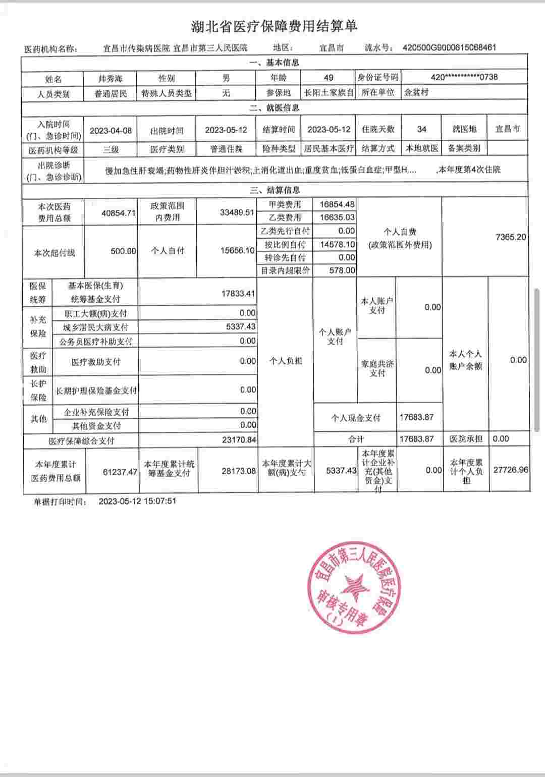 还有一个小孩在读初中，后续家庭基本无经济收入，望大家帮帮我证明材料