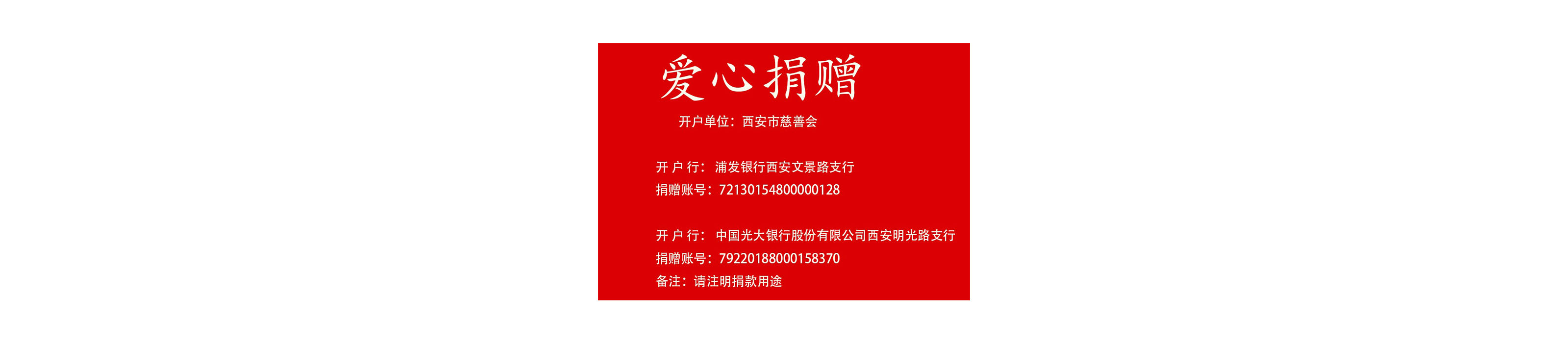 捐赠方式红底白字