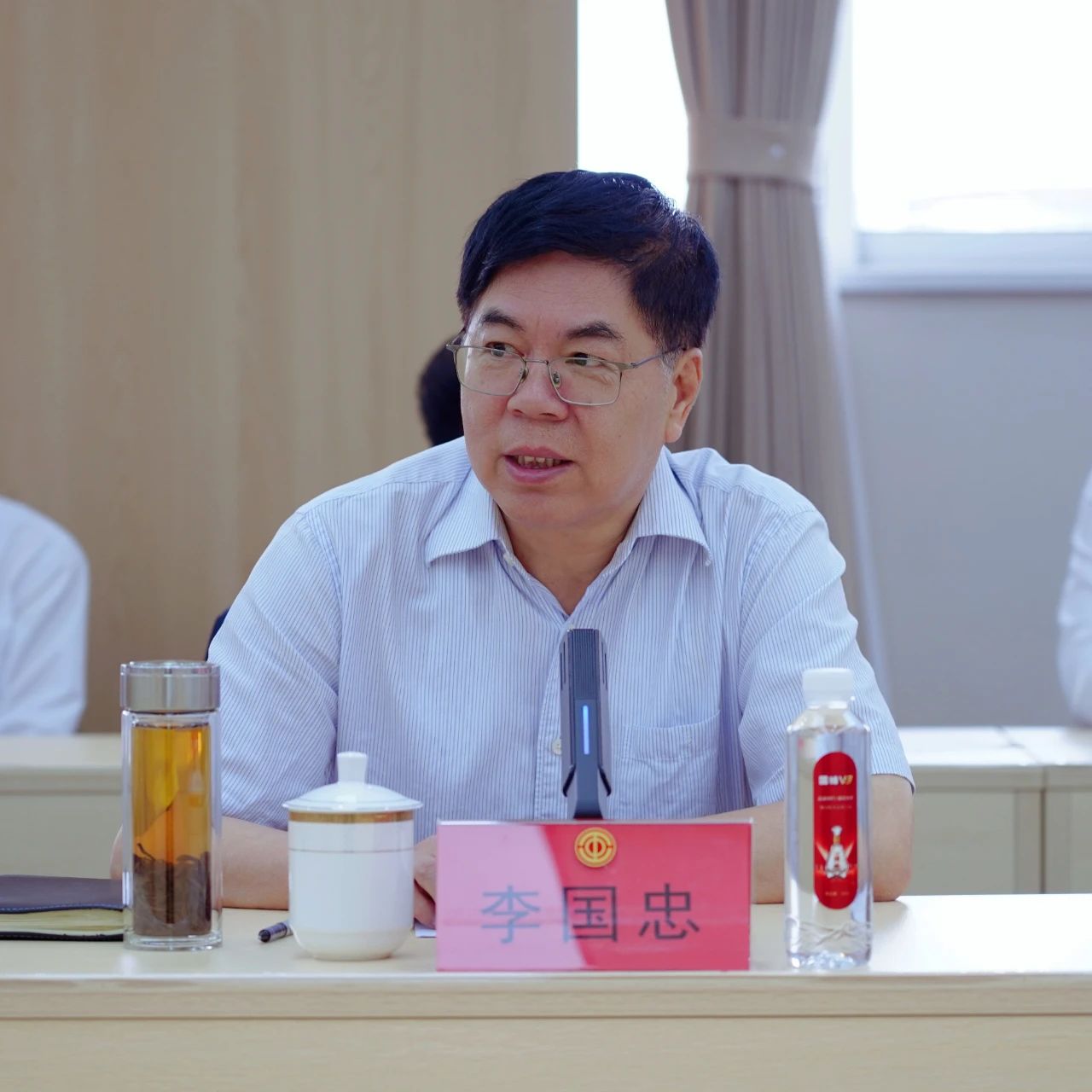 李国忠在仪式上致辞