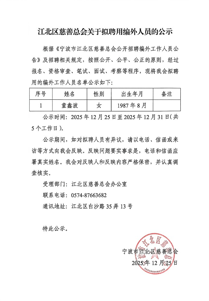 江北区慈善总会关于拟聘用编外人员的公示.jpg